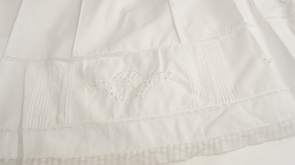 Beautiful White Baby Gown 3pc