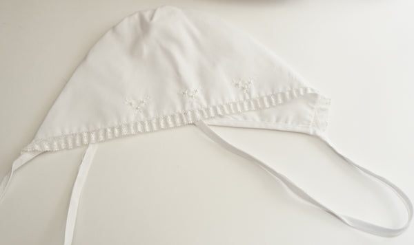 Beautiful White Baby Gown 3pc