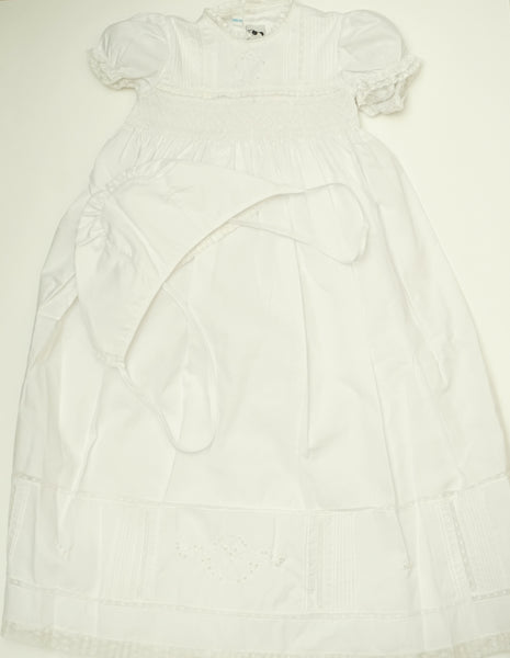 Beautiful White Baby Gown 3pc