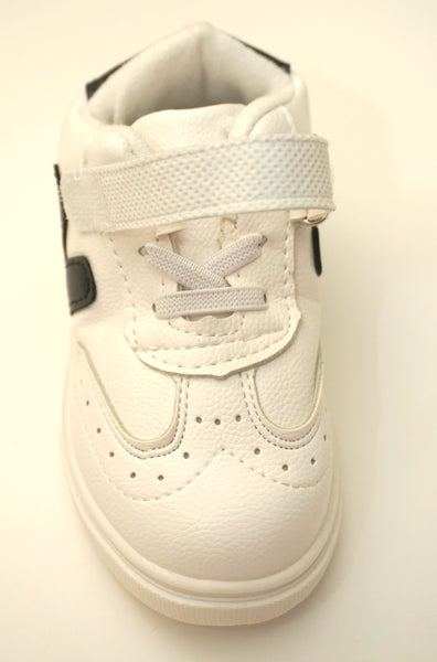 White and Navy Blue Strap Shoes