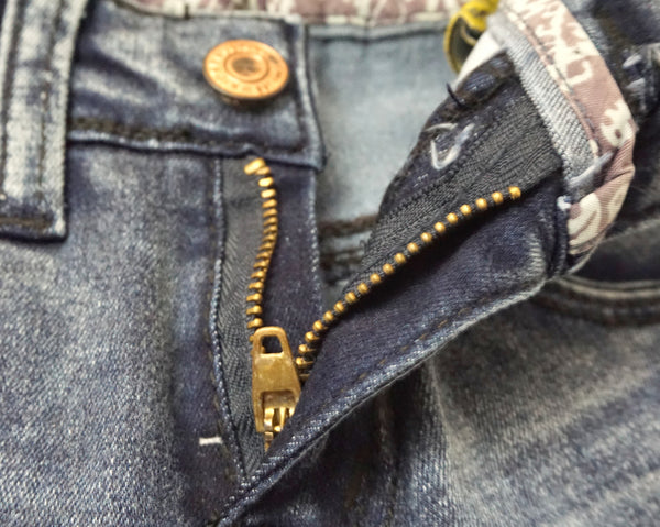 Embroidered Anchor Denim Pants for the Boys