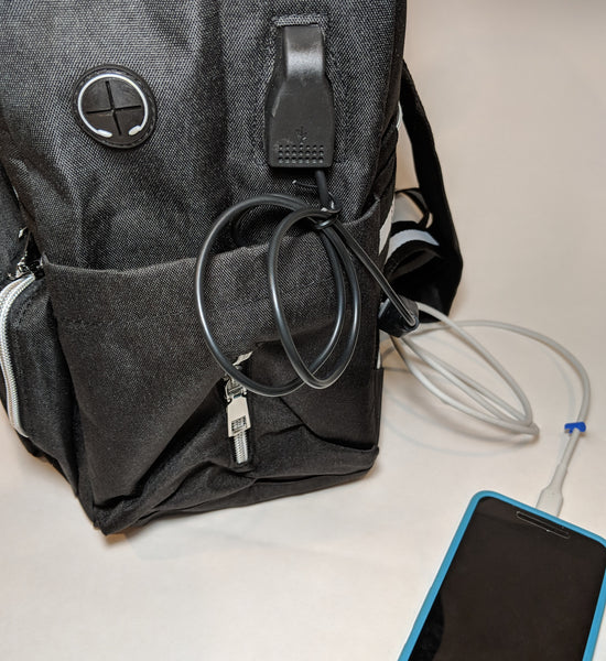 Mission Possible Backpack With USB Connector & Thermally Insulated Pouch