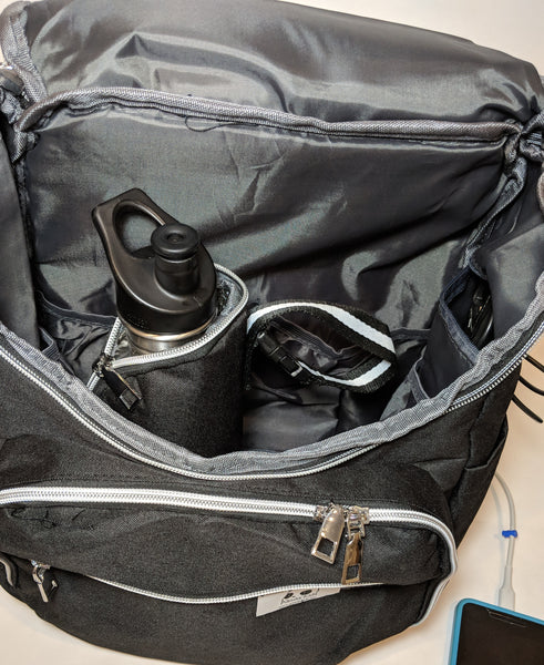 Mission Possible Backpack With USB Connector & Thermally Insulated Pouch