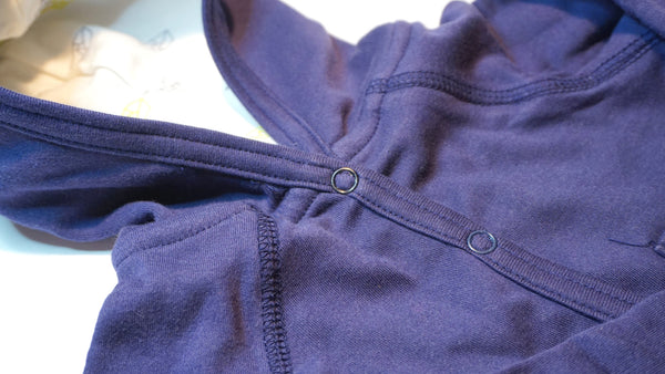 Organic Cotton Blue Hoody Sweatshirt
