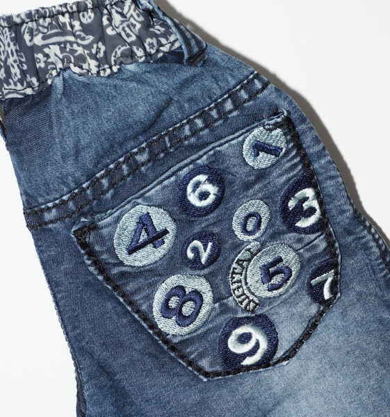 Embroidered Numbers Denim Pants for the Boys
